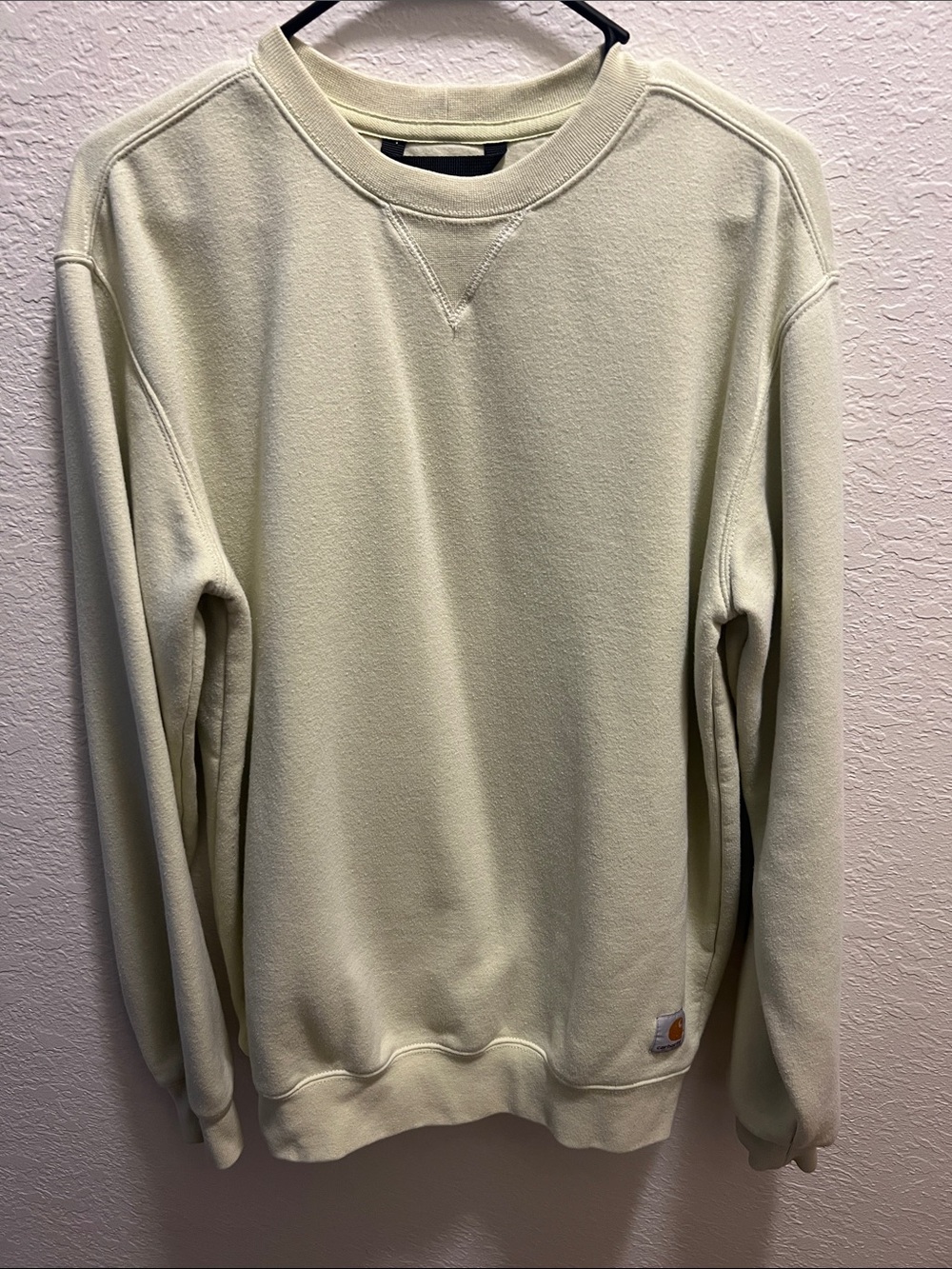 Carhartt Men’s / Woman’s Crewneck Sweatshirt in Pale Yellow